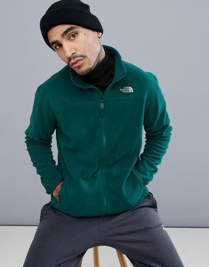 The North Face 100 Glacier Full-zip Fleece In Green - Green