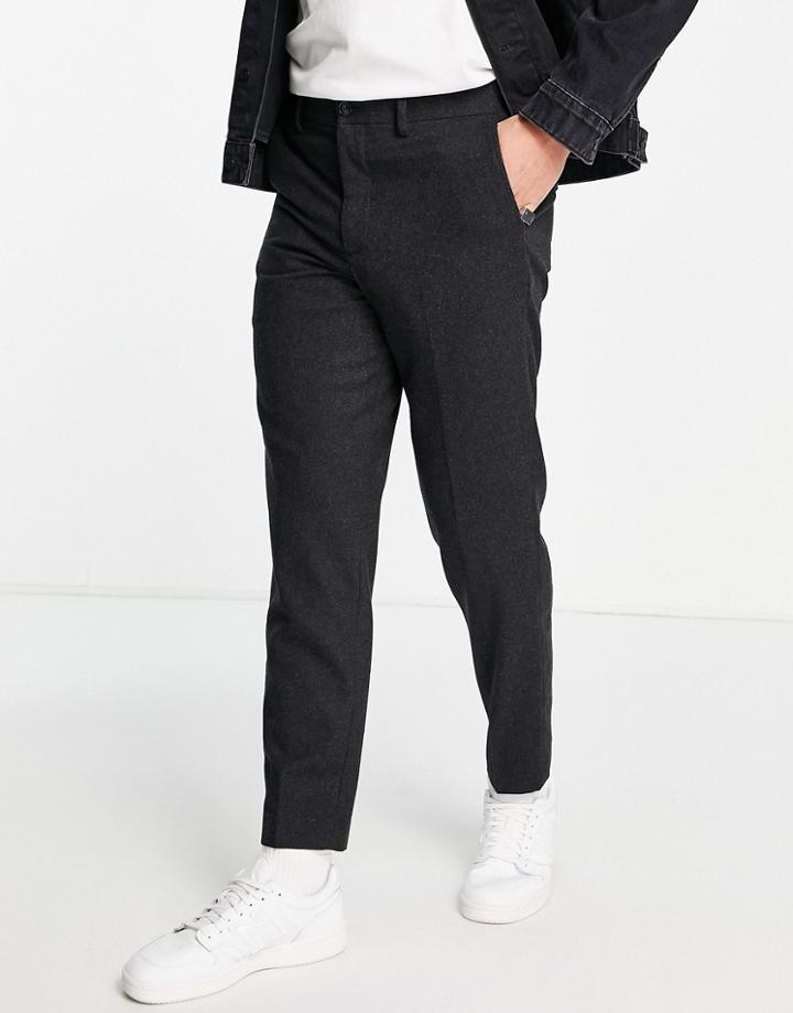 Selected Homme Slim Fit Smart Pants In Gray