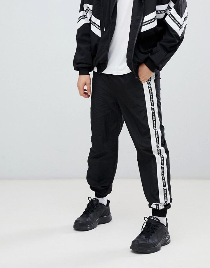 Sixth June Shell Sweatpants In Black