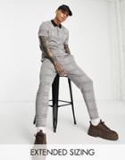 Asos Design Set Polo T-shirt In Smart Check-multi