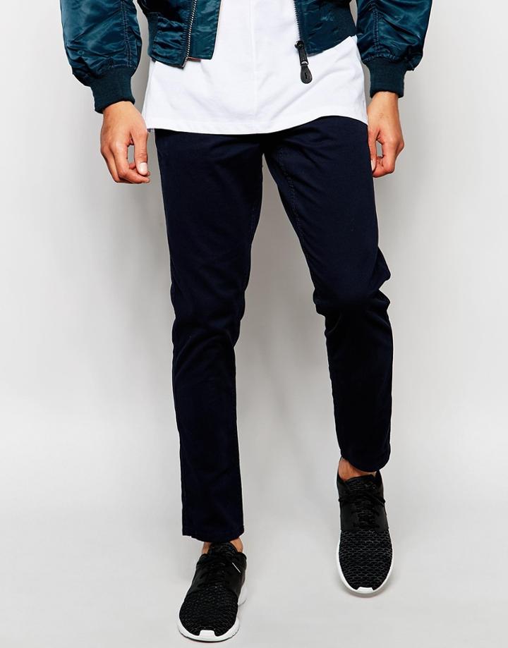 Produkt Chinos In Skinny Fit - Navy