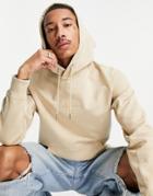 Calvin Klein Jeans Acid Wash Hoodie In Stone-neutral