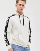 Jack & Jones Panel Taped Over Head Hoodie-gray