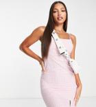 Influence Tall Cami Mini Dress In Pink Gingham