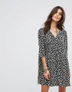 Ba & Sh Floral Long Sleeve Dress - Black