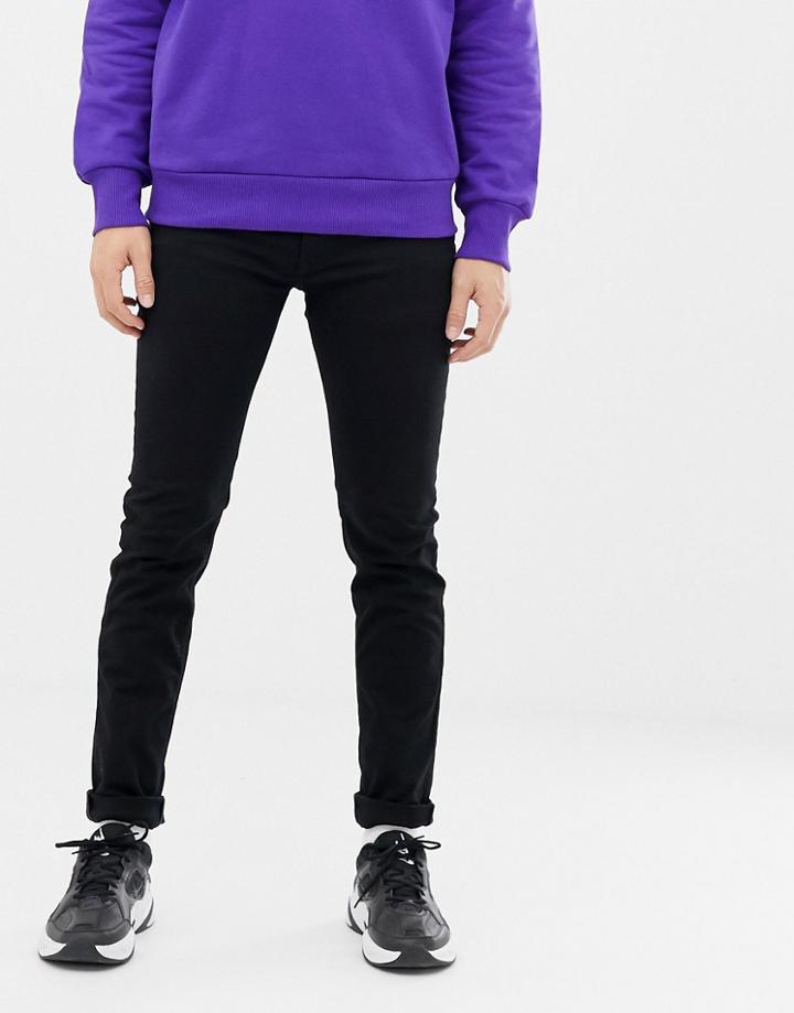 Diesel Sleenker Skinny Fit Jeans In 069ei Black - Black