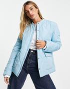 Aligne Diamond Quilted Jacket In Cornflower Blue-blues