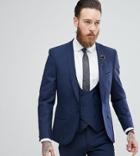 Noose & Monkey Super Skinny Wool Mix Suit Jacket In Navy - Navy