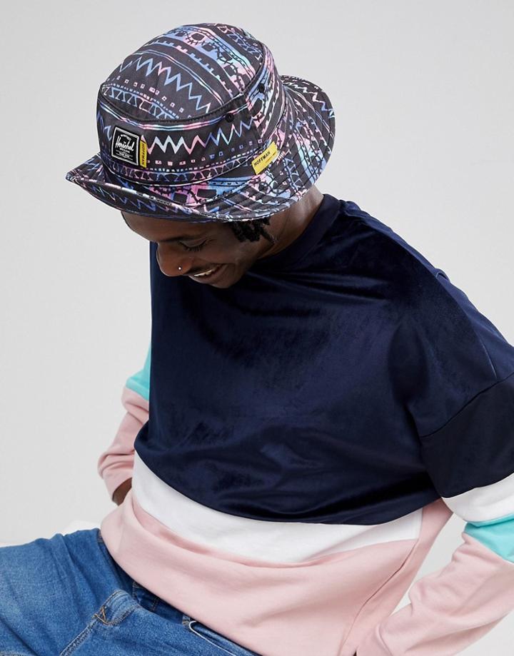 Herschel Supply Co X Hoffman Lake Bucket Hat - Blue