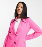 River Island Petite Single Breasted Dad Blazer In Pink - Part Of A Set