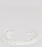 Designb Cuff Hammered Bangle In Sterling Silver Exclusive To Asos - Silver