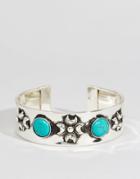 Asos Big Stone Arm Cuff - Turquoise