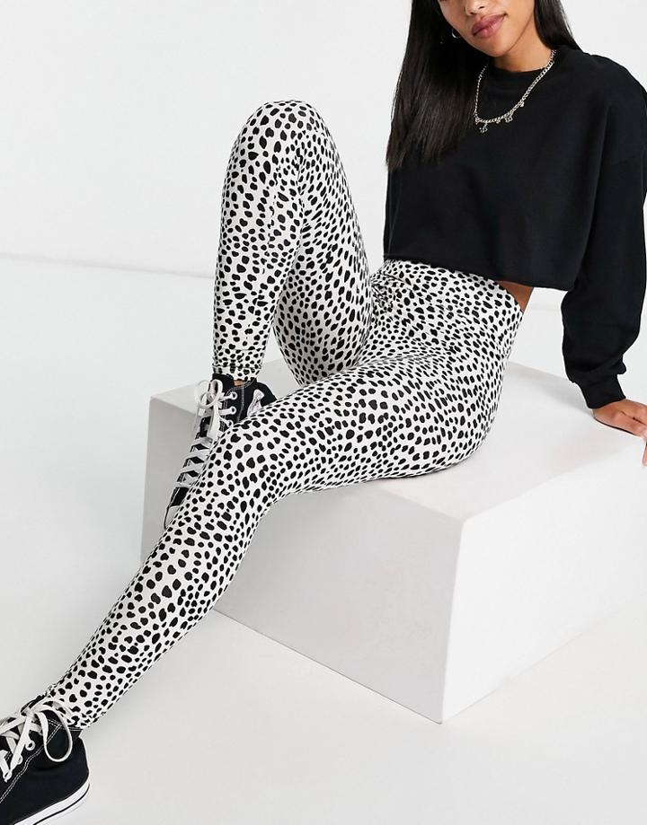 Miss Selfridge Organic Cotton Printed Leggings-multi