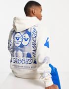 Crooked Tongues Hoodie With Dance Eye Print In Neutral-grey