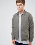 Selected Homme Padded Coach Jacket - Gray