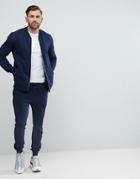 Asos Tracksuit Standard Bomber Jacket/skinny Joggers - Navy