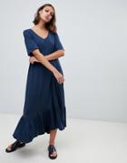 Kowtow Maxi Dress In Organic Cotton Jersey - Navy