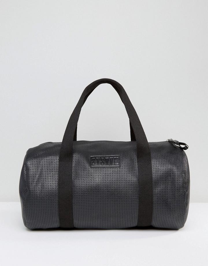 Systvm Duffle Bag In Black Pu - Black