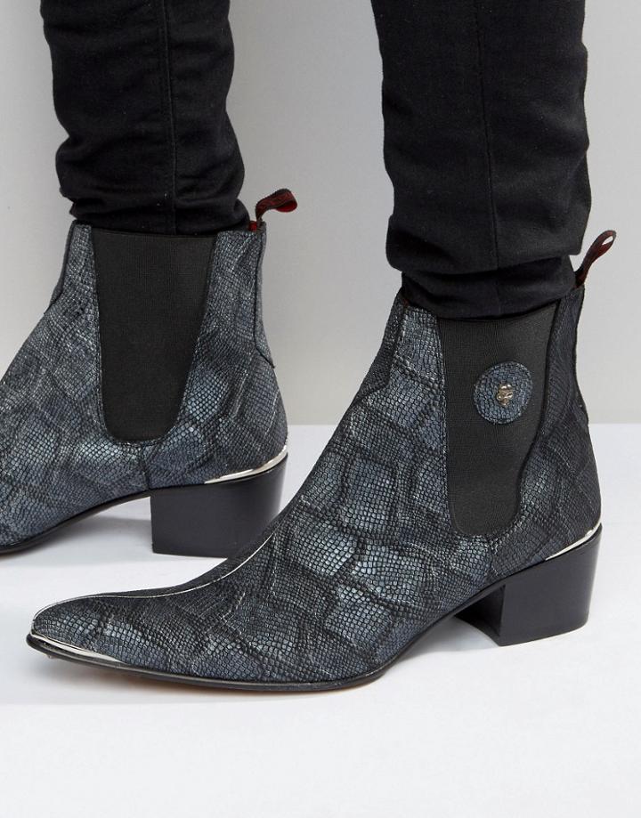 Jeffery West Sylvian Chelsea Boots - Blue