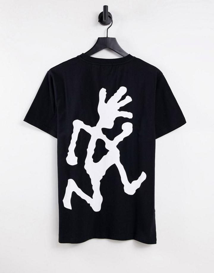 Gramicci Big Running Man T-shirt In Black
