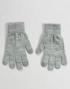 Pieces Knitted Gloves - Gray