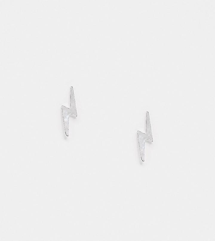 Kingsley Ryan Earrings In Sterling Silver Lightening Bolt