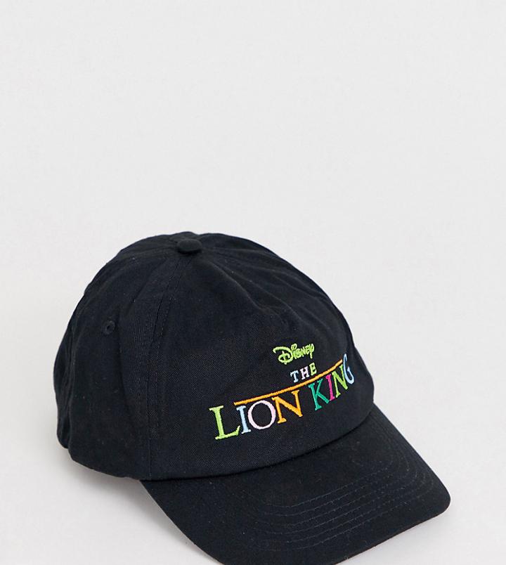 Disney The Lion King X Asos Design Unisex Logo Cap - Black