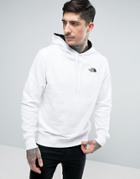 The North Face Drew Peak Hoodie Light Logo Hood In White - White