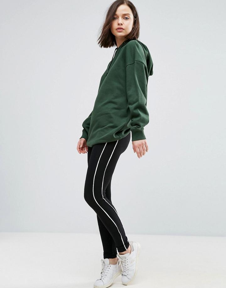 Asos Leggings With Double Contrast Binding - Black