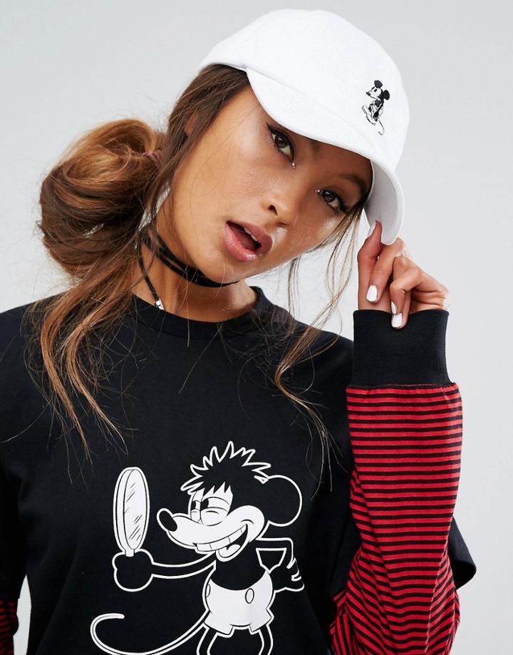Lazy Oaf X Disney Original Mickey Mouse Cap - White