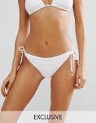 Dorina Crochet Bikini Bottom - White