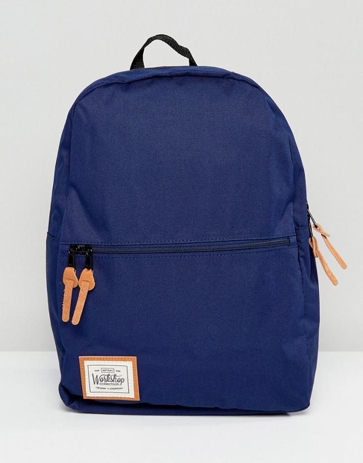 Artsac Workshop Backpack In Navy - Blue