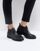 Asos Analise Leather Chelsea Boots - Black