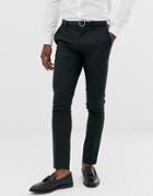 Jack & Jones Premium Super Slim Fit Stretch Suit Pants In Black