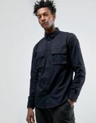 Only & Sons Shirt With Military Pockets In Regular Fit - Black