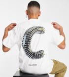 Collusion T-shirt With Spike Logo Print In White