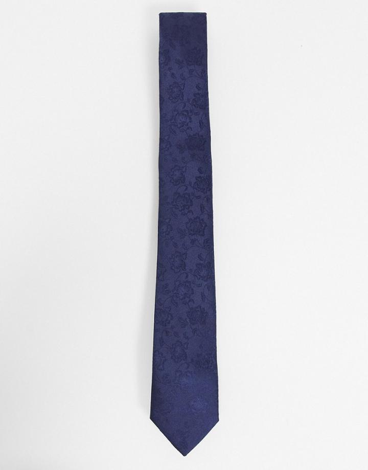 French Connection Ditsy Floral Bow Tie-blues