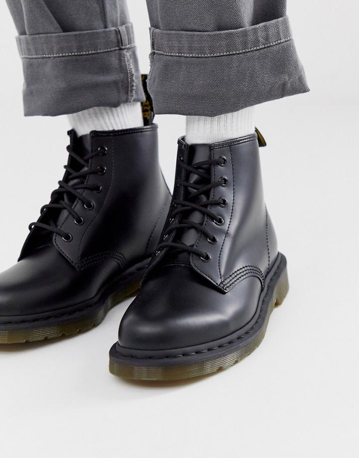 Dr Martens 101 6 Eye Boots In Black