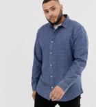 Only & Sons Slim Chambray Shirt - Navy