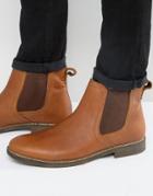Red Tape Chelsea Boots In Beige Leather - Beige