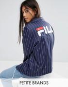 Fila Petite Pin Stripe Windbreaker With Logo Back Detail - Navy