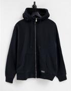 Levi's Sherpa Lined Full Zip Hoodie In Black