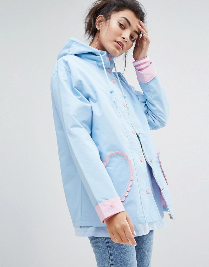 Lazy Oaf Feeling Blue Coat - Blue