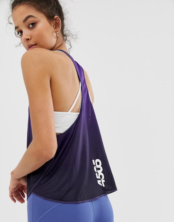 Asos 4505 Tank In Dip Dye With Racer Back - Multi