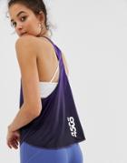 Asos 4505 Tank In Dip Dye With Racer Back - Multi