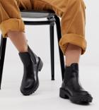 Raid Wide Fit Radar Black Chunky Chelsea Boots