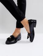 Carvela Leather Tassel Loafer - Black