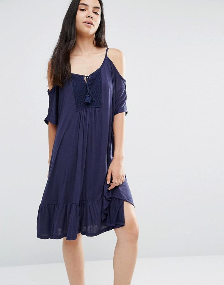 Vero Moda Tiered Cami Dress - Navy