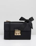 Aldo X Body Bag With Chain Strap And Bow Detail In Black - Black