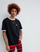 Vfiles Logo T-shirt In Black - Black